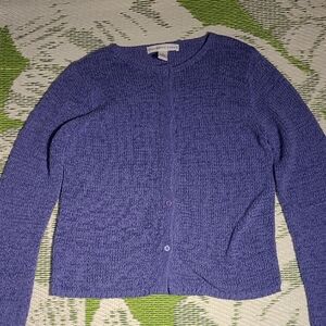 Josephine Chaus Women's Purple Cardigan